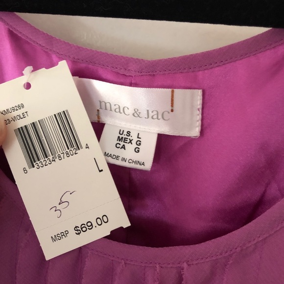 Purple Shift Dress Sz. L - Picture 3 of 3